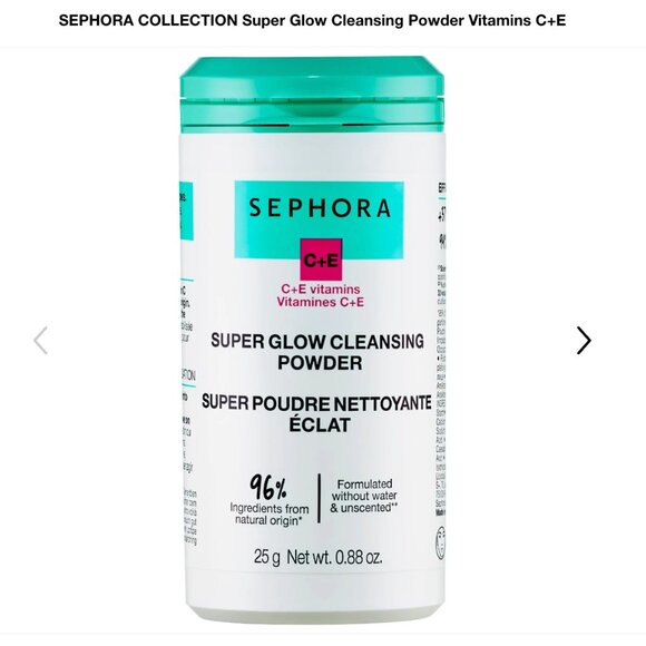 🌸 TSA Travel No-Liquid Sephora Collection Super Glow Cleansing Powder C+E - Picture 4 of 14